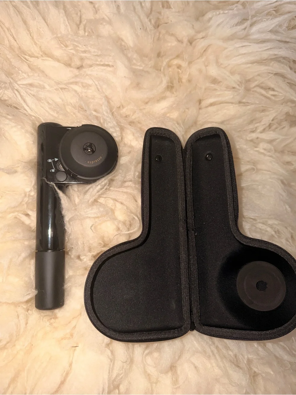 Pre-owned Handpresso Manual Portable Espresso Maker Black w/ Carrying Case